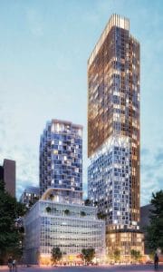 Artists' Alley Condos - Street Level View - Exterior Render