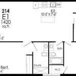 B-Line Condos - Suite E1 - Floor Plan
