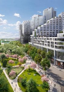 Galleria on the Park - Bird's Eye View - Exterior Render