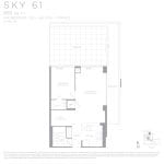 Eau Du Soleil - Sky 61 - Floorplan