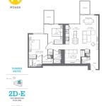 Monde Condos - 2D-E - Floorplan