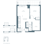 543 Richmond Condos - 1D-A1 - Floorplan
