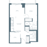 543 Richmond Condos - 1D-E - Floorplan