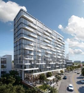 The ANX Condos - Bird's Eye View - Exterior Render