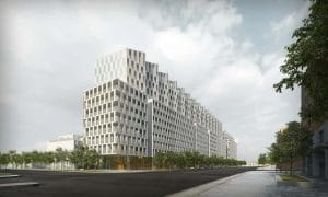 Nordic Condos - Street Level View - Exterior Render