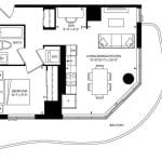 SXSW Condos - SW 619 - Floorplan
