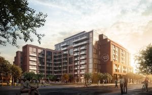 Stockyards District Residences - Street Level View - Exterior Render