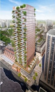 33 Avenue Road Condos - Bird's Eye View - Exterior Render