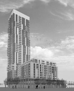 7 Labatt Avenue Condos - Street Level View - Exterior Render
