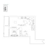 Margo Condos - 1AA+D - Floorplan