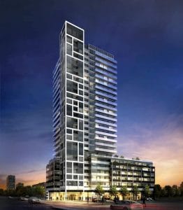 Rise Condos - Street Level View - Exterior Render 2
