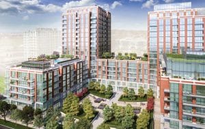 Southside Condos - Bird's Eye View - Exterior Render