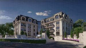 200 Russell Hill Condos - Street Level View - Exterior Render
