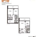 Empire Midtown Condos - D-1D - Floorplan