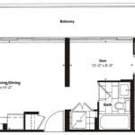 Empire Midtown Condos - H-8D - Floorplan