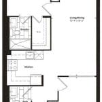 Empire Midtown Condos - I-1 - Floorplan