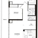 Empire Midtown Condos - I-4D - Floorplan