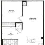 Empire Midtown Condos - M-2D - Floorplan